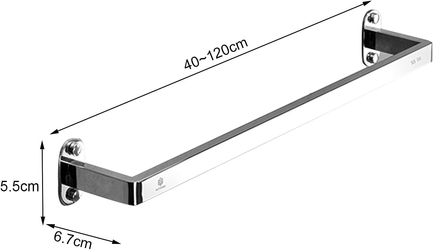 TiStm Wall Mounted Towel Rack Single Bar 40Cm