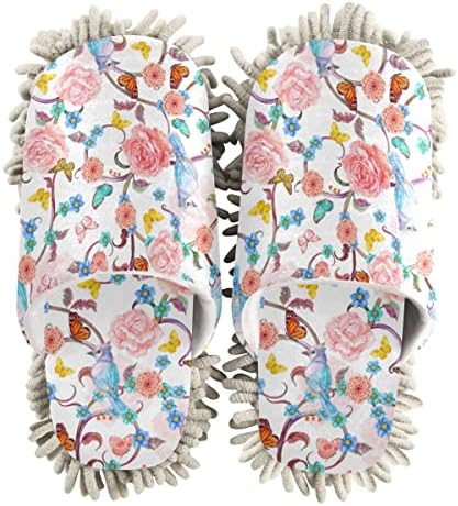 DOMIKING Mop Slippers with Microfiber Sole 1