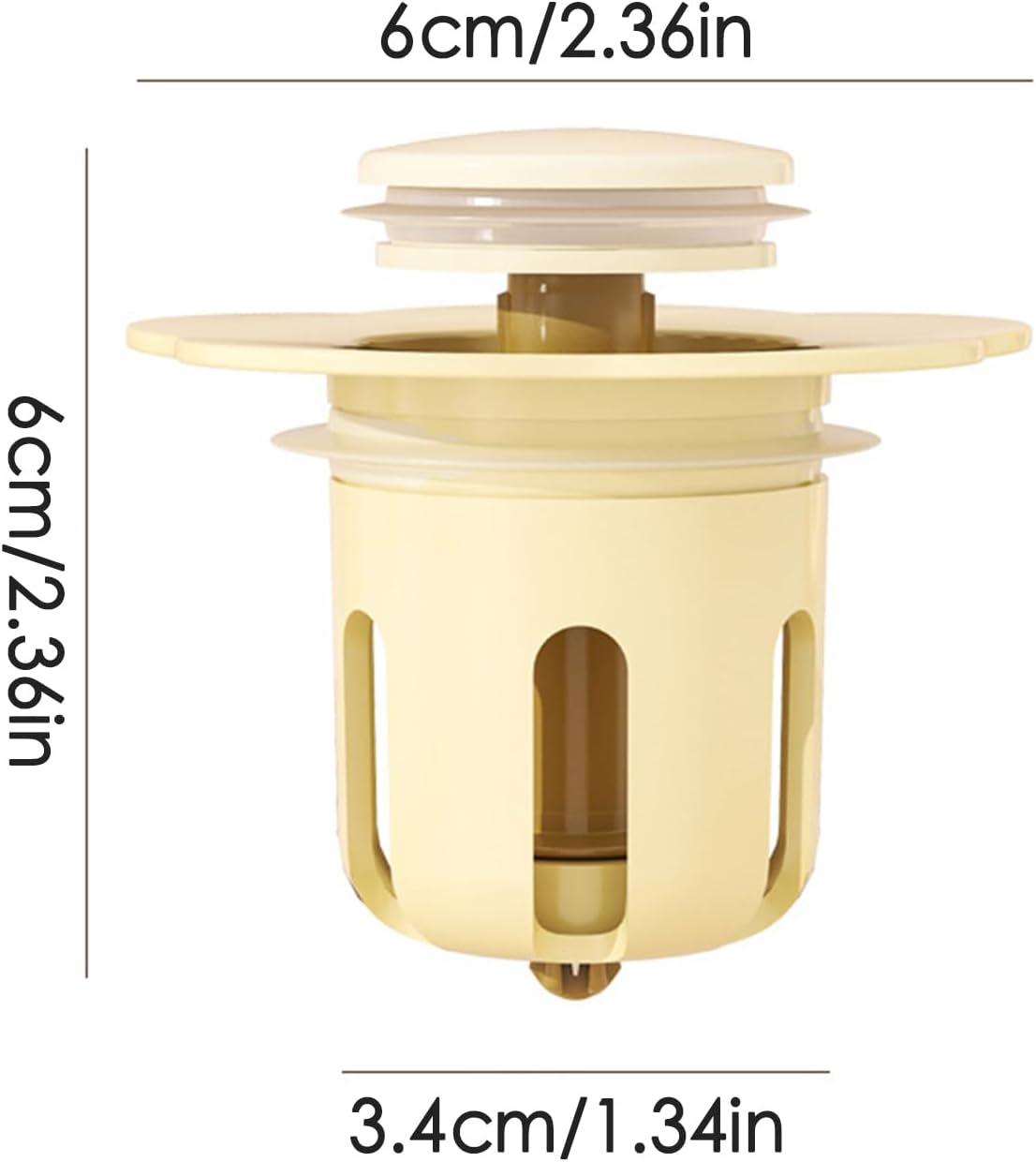 Freestanding Bathtub Drain Stopper with Flower Design 1