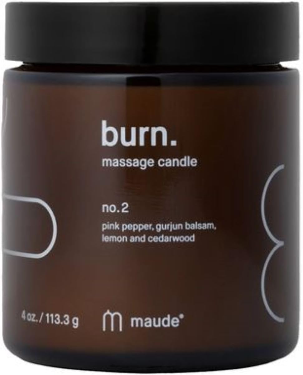 Maude Burn No 2 Massage Candle - Hydrating Skin-Softening 4 oz