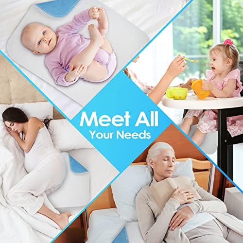 Mancosi Reusable Incontinence Bed Pads 34x52 Waterproof 2 Packs
