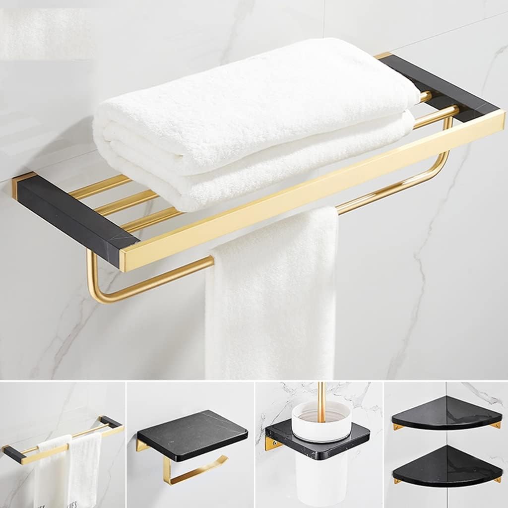 ANNBKA Black Marble Bathroom Hardware Set