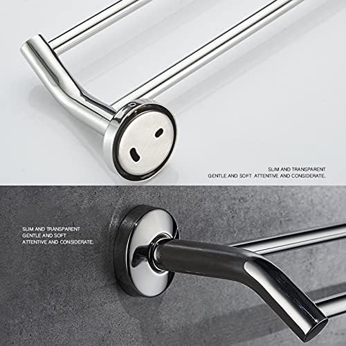 TiStm Double Towel Rail Wall Mount 30Cm Stainless Steel