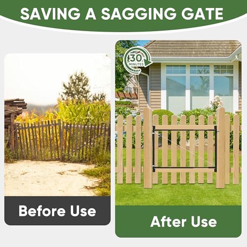 BARNSMITH Anti Sag Gate Kit for Wooden Fences