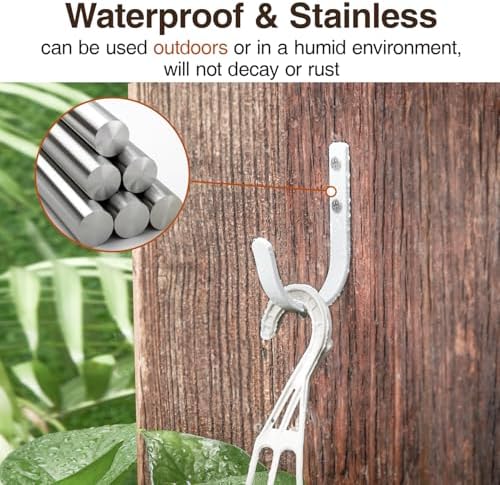 Wall Hooks for Towel and Coat - 5 Pack 22LB Metal Hanger