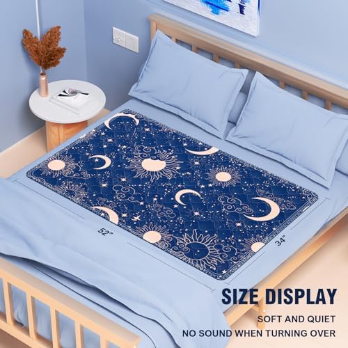 MILDPLUS Washable Bed Pads 34X52 Reusable Underpads with Printed Design
