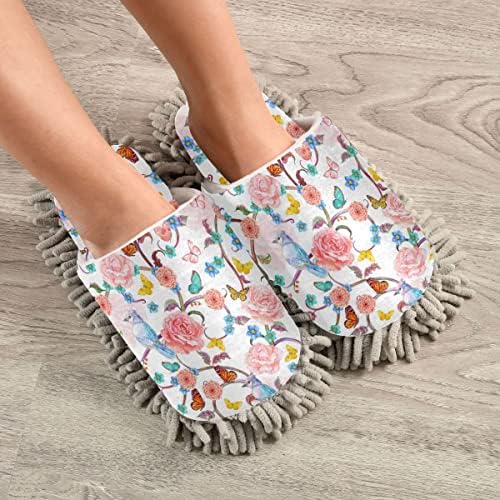 DOMIKING Mop Slippers with Microfiber Sole 1