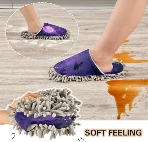 Zhirexin Dark Blue Mop Slippers for Men Women