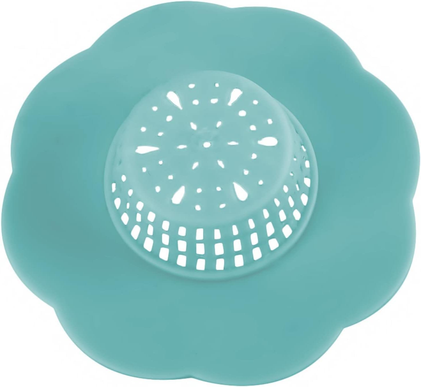 2Pcs Blue Silicone Hair Catcher Drain Covers