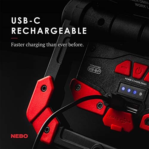 NEBO OMNI 2K Work Light with USB Power Bank