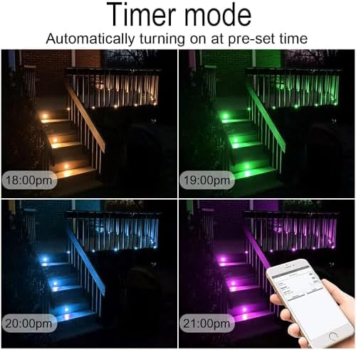 Sumaote 6pcs LED Deck Light Kit with WiFi Smart Control
