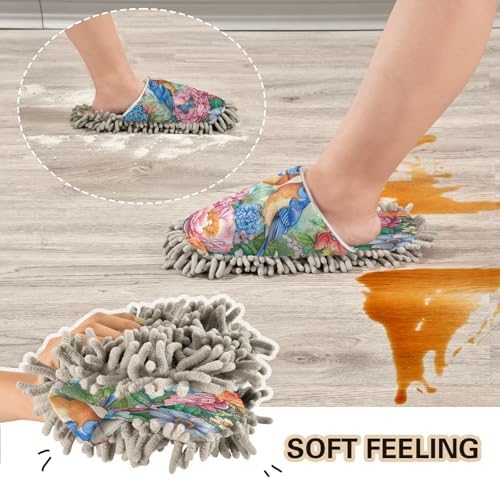 Zhirexin Comfortable Microfiber Cleaning Slippers