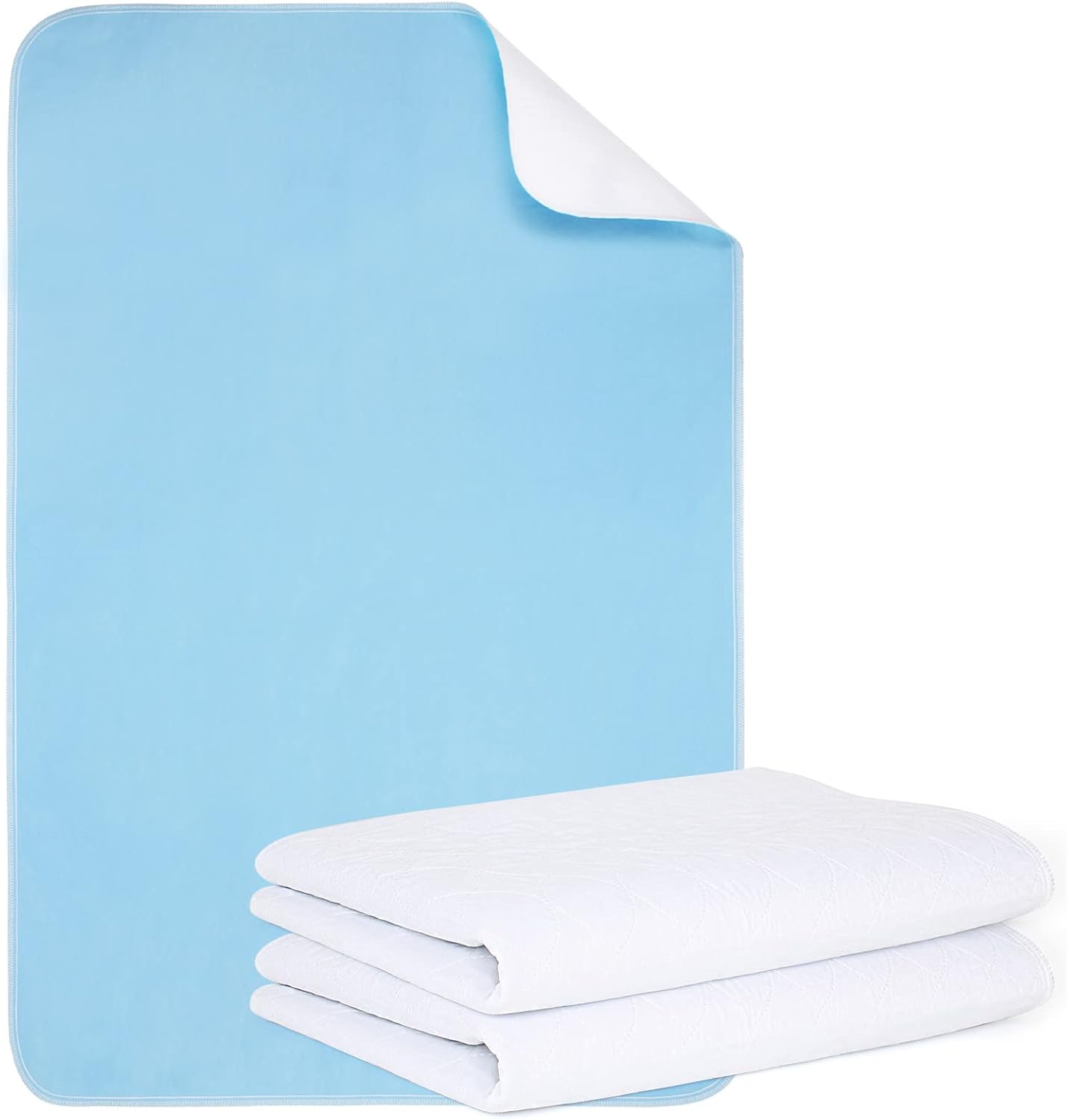 Mancosi Reusable Incontinence Bed Pads 34x52 Waterproof 2 Packs
