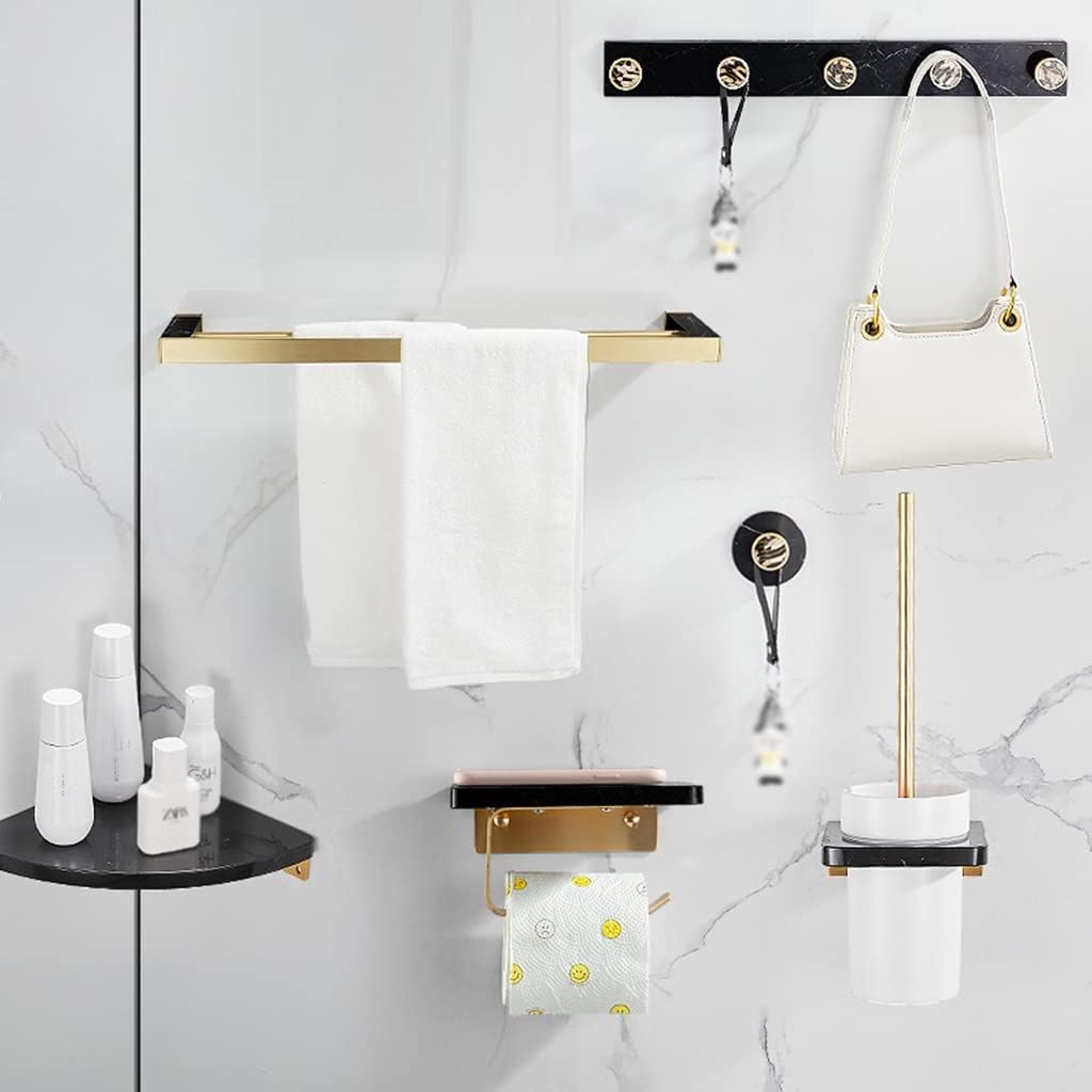 ANNBKA Black Marble Bathroom Hardware Set