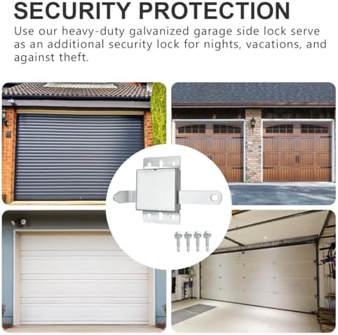 Garage Door Side Lock Inside Deadlock 2-Pack