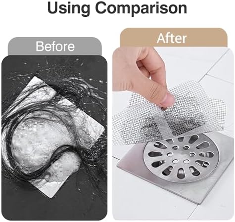 JESOT 12 Pcs Disposable Shower Hair Catcher Stickers