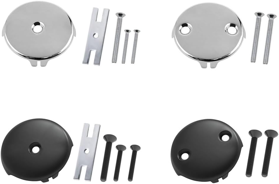 Alidecter Tub Drain Overflow Cover - Zinc Alloy Single Hole