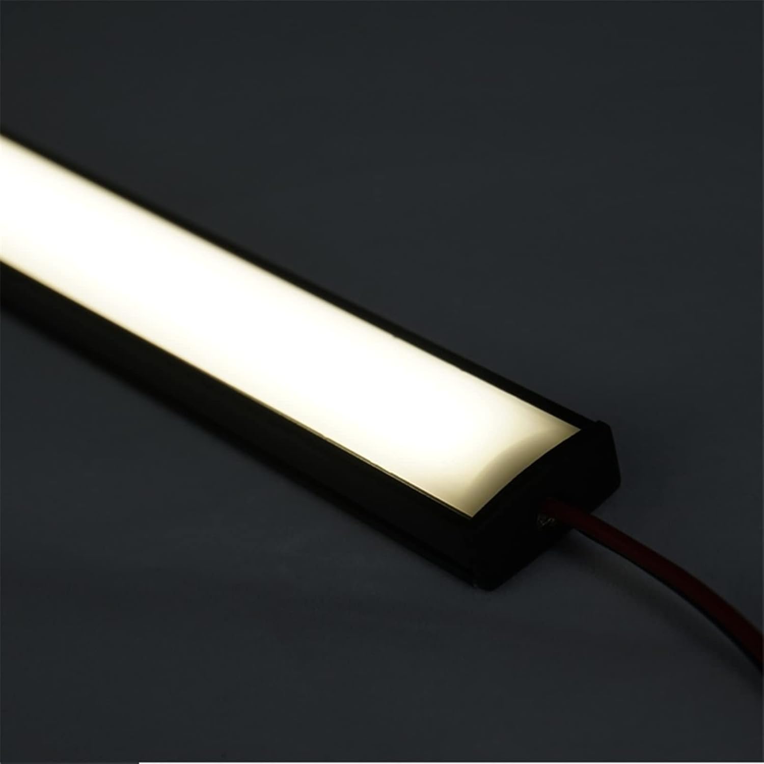 LED Strip Black U Channel Diffuser 10 Pack 656FT