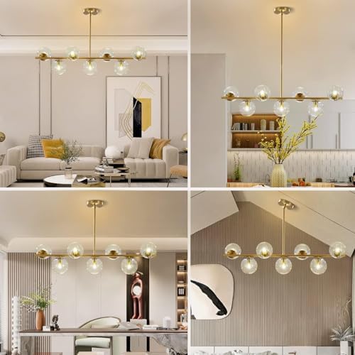 KCO 7-Light Clear Glass Globe Sputnik Chandelier 1