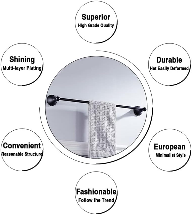 ANNBKA Modern Towel Bar with Gold Chrome Finish