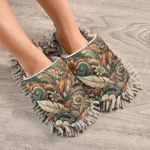Zhirexin Mandala Pattern Mopping Slippers 1