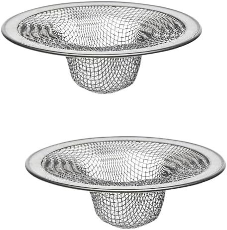 2-Pack Kitchen Bathroom Sink Drain Strainers - 275 2 Inch Hair Catcher Set