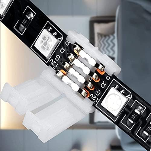 JJLFresheners 10 Pcs 4 Pin LED Strip Connectors for Track Lighting