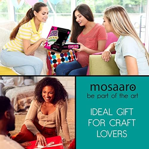 Mosaaro Glass Mosaic Tiles Kit Creative DIY Art for Adults and Teens