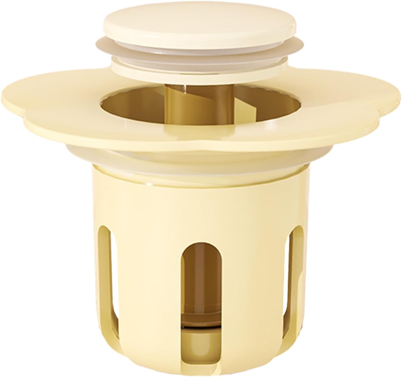 Freestanding Bathtub Drain Stopper with Flower Design 1