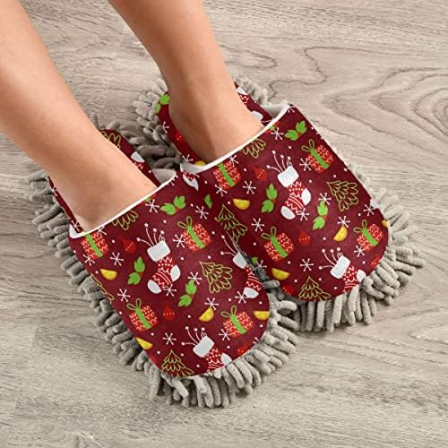 DOMIKING Mop House Slippers for Women Floor Cleaning Duster Shoes