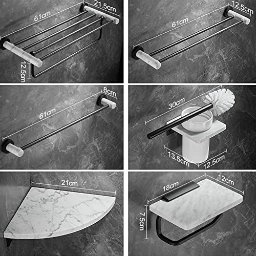 ANNBKA Luxury Marble Towel Rack Set 1