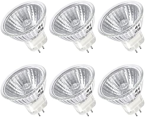 MR16 Halogen Bulb 35W Dimmable 12V Spotlight 6 Pack Warm White