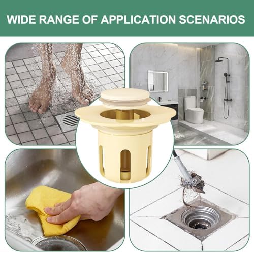 Freestanding Bathtub Drain Stopper with Flower Design 1