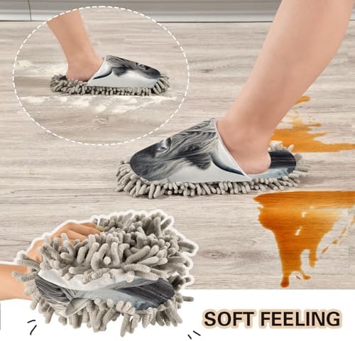 Zhirexin High Absorbency Cleaning Slippers