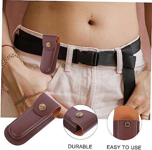 WOONEKY Leather Belt Cutter Holder Tool Pouch