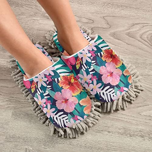 DOMIKING Mop Slippers with Microfiber Sole for Easy Cleaning 1