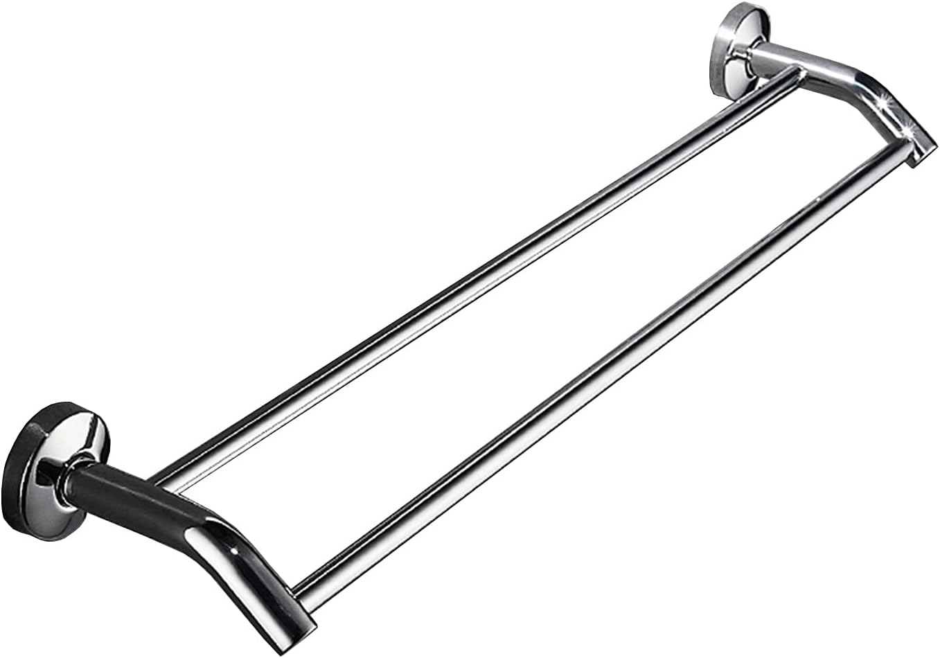 TiStm Stainless Steel Double Towel Bar 30Cm Polished Silver