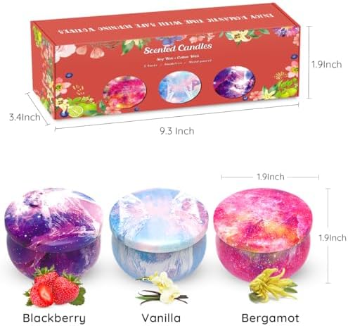 Starry Sky Scented Candle Set 3 Pack