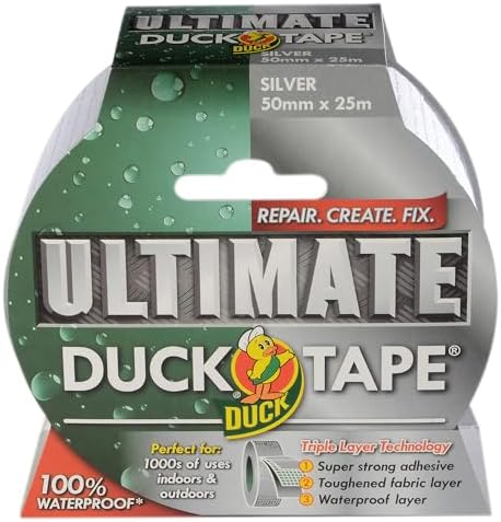 Shure Ultimate Duck Tape 25m Silver 50mm Width