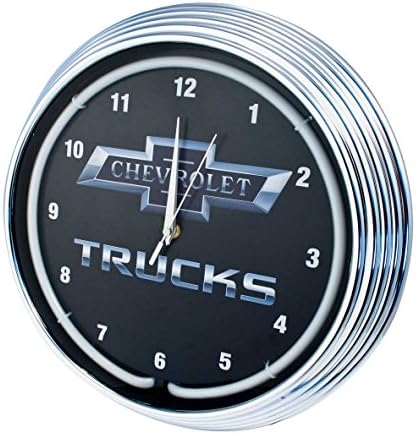 Neonetics Chevy Trucks Bowtie Log Neon Wall Clock 15-Inch