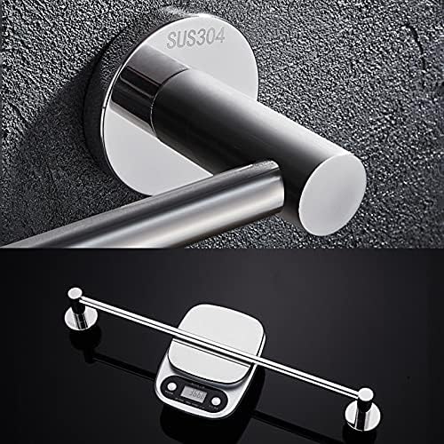 TiStm Towel Rack 30Cm Polished Silver Wall Mount