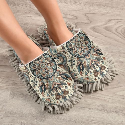 Zhirexin Mandala Pattern Cleaning Slippers 1