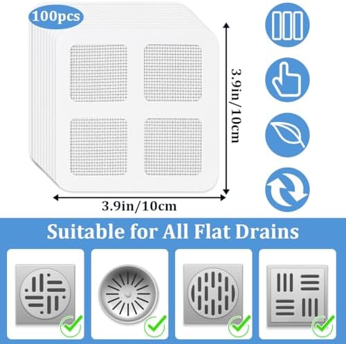 TORIHIKI Disposable Drain Hair Catcher 50 Pcs