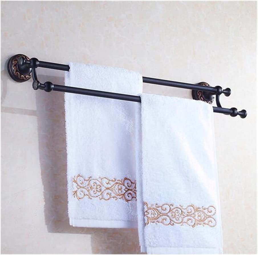 ANNBKA Antique Brass Towel Bar 60cm Single Wall Mounted