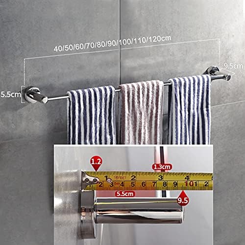 TiStm Polished Silver Towel Bar 70Cm-90Cm