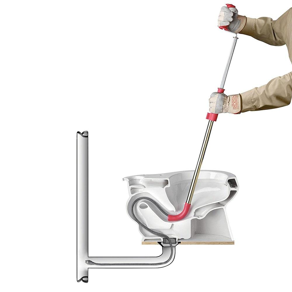 Ridgid 6 Ft Toilet Auger with Vinyl Guard 1