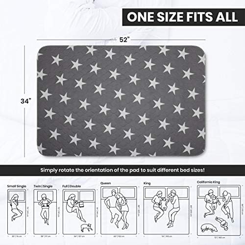 Neuma Design Reusable Bed Pads - 52x34 Waterproof Durable 2 Pack