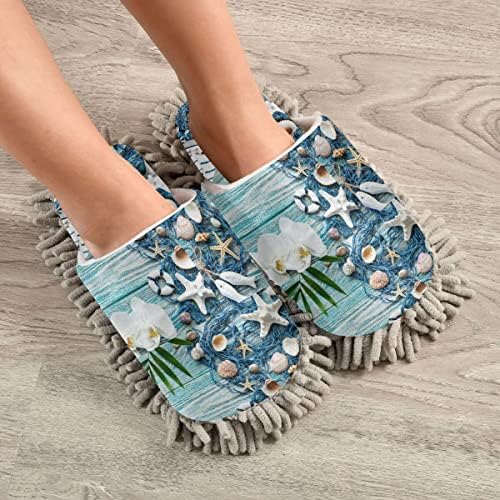 DOMIKING Mopping Slippers with Microfiber Sole