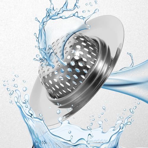 KALIONE Bathtub Hair Catcher Strainer 279 Inch Stainless Steel