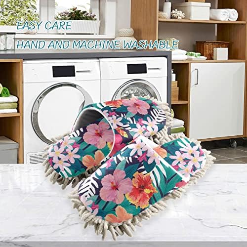 DOMIKING Mop Slippers with Microfiber Sole for Easy Cleaning 1